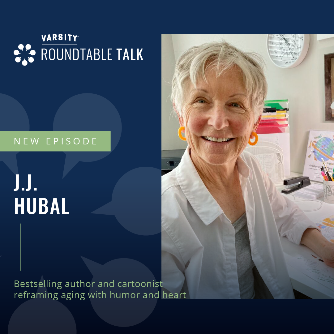 EP 32 / J.J. Hubal / Author, cartoonist and advocate for embracing aging with humor episode artwork